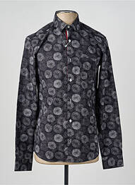Chemise manches longues imprimé fantaisie noir FOX homme