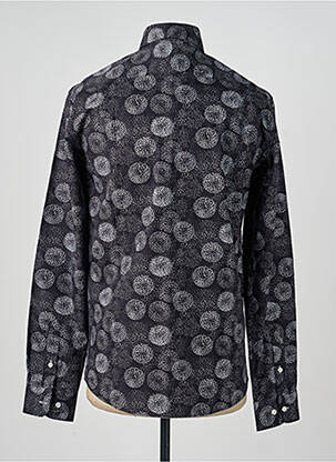 Chemise manches longues imprimé fantaisie noir FOX homme