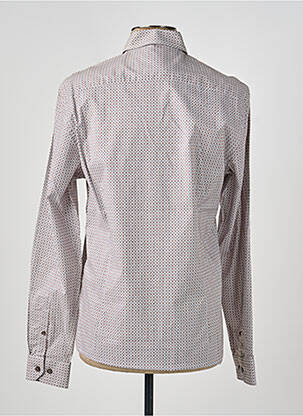 Chemise manches longues imprimé fantaisie blanc DELAHAYE homme