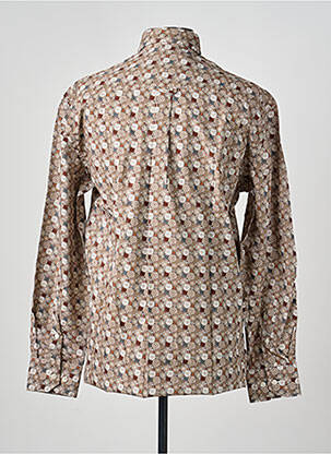 Chemise manches longues imprimé fantaisie marron BANDE ORIGINALE homme