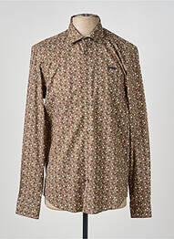 Chemise manches courtes imprimé fantaisie vert DELAHAYE homme