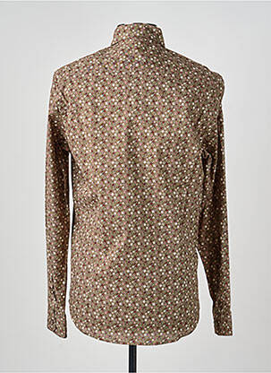 Chemise manches courtes imprimé fantaisie vert DELAHAYE homme