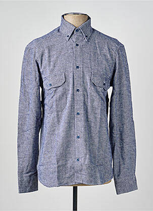 Chemise manches longues imprimé fantaisie bleu BANDE ORIGINALE homme