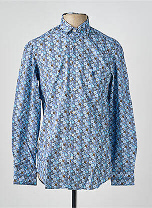 Chemise manches longues imprimé fantaisie bleu BANDE ORIGINALE homme