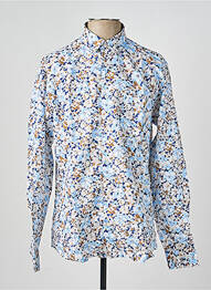 Chemise manches longues imprimé fantaisie bleu LUI homme