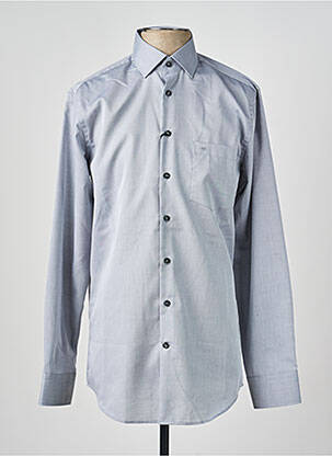 Chemise manches longues coupe cintrée gris SEIDENSTICKER homme