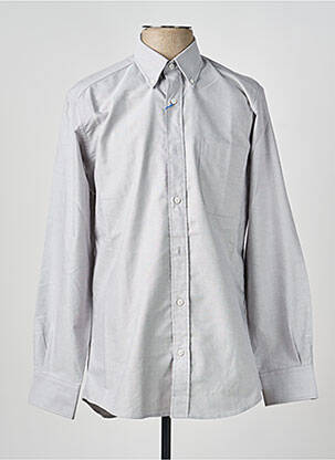 Chemise manches longues coupe cintrée gris LUI homme