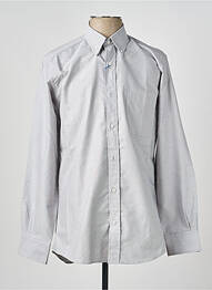 Chemise manches longues coupe cintrée gris LUI homme