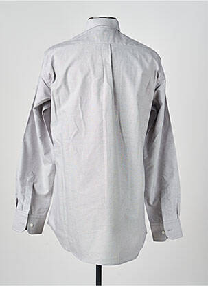 Chemise manches longues coupe cintrée gris LUI homme