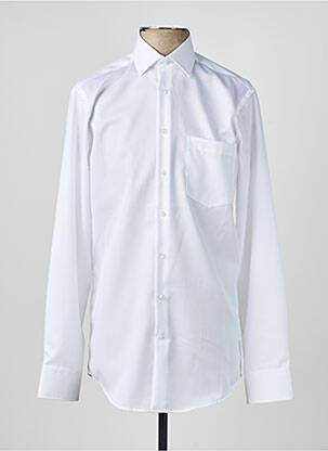Chemise manches longues coupe droite blanc SEIDENSTICKER homme