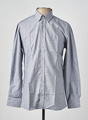 Chemise manches longues coupe cintrée bleu CHATEL homme