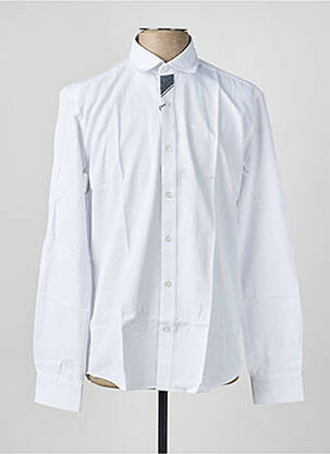 Chemise manches longues coupe cintrée blanc CAP 10 TEN homme