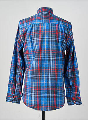 Chemise manches longues coupe cintrée bleu CAP 10 TEN homme