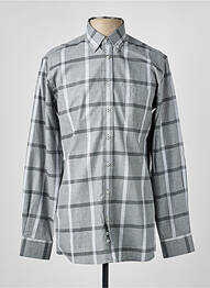 Chemise manches longues coupe droite gris CHATEL homme