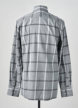 Chemise manches longues coupe droite gris CHATEL homme