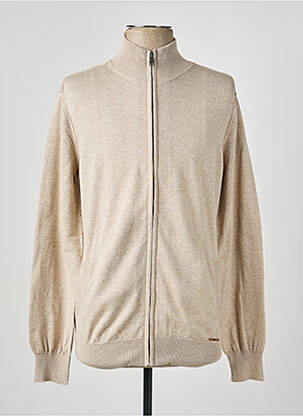 Veste casual col col montant beige TIBET homme