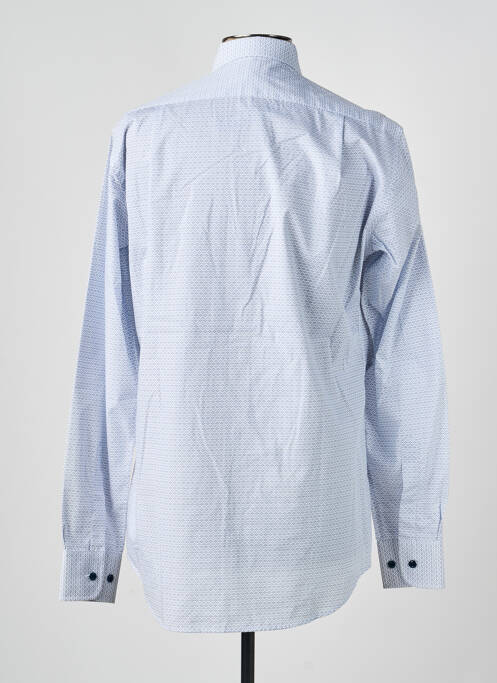 Chemise manches longues imprimé fantaisie bleu LUI homme