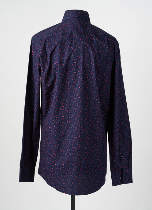 Chemise manches longues imprimé fantaisie bleu SEIDENSTICKER homme