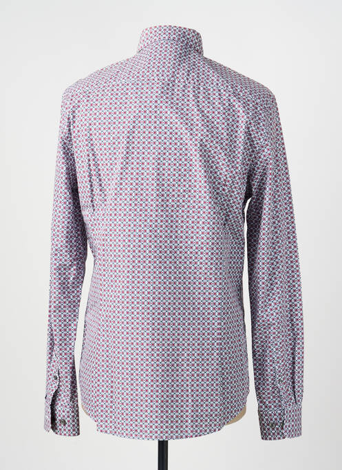 Chemise manches longues imprimé fantaisie rouge DELAHAYE homme