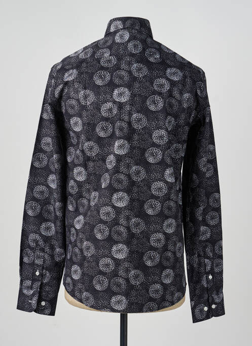 Chemise manches longues imprimé fantaisie noir FOX homme