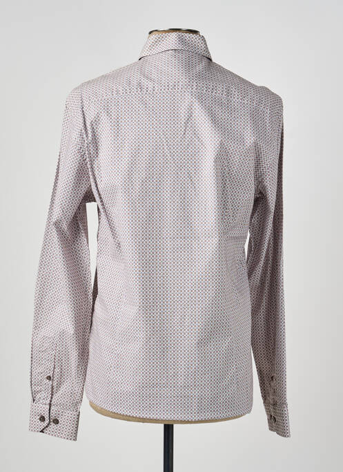 Chemise manches longues imprimé fantaisie blanc DELAHAYE homme