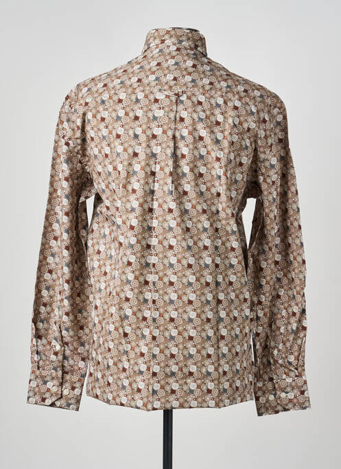 Chemise manches longues imprimé fantaisie marron BANDE ORIGINALE homme
