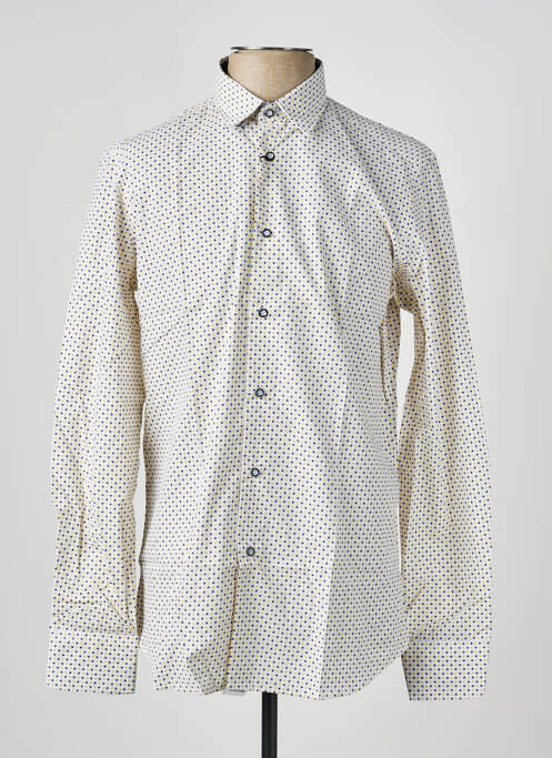 Chemise manches longues imprimé fantaisie jaune BANDE ORIGINALE homme