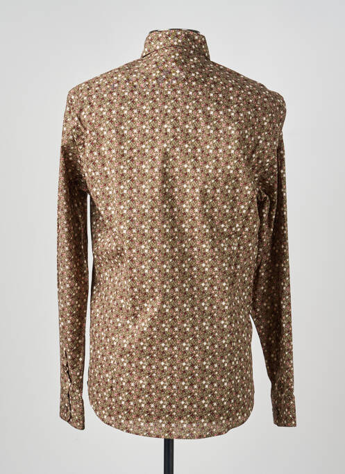 Chemise manches courtes imprimé fantaisie vert DELAHAYE homme