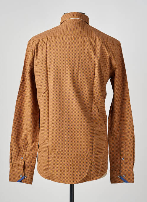 Chemise manches longues imprimé fantaisie marron CAP 10 TEN homme