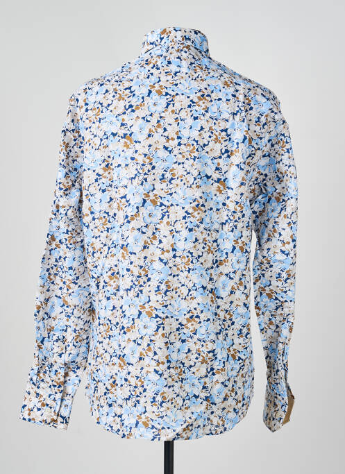 Chemise manches longues imprimé fantaisie bleu LUI homme