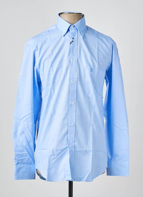 Chemise manches longues coupe cintrée bleu BANDE ORIGINALE homme