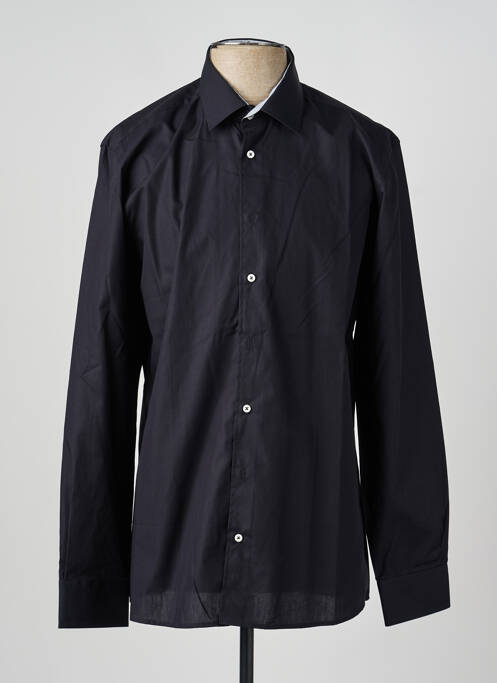 Chemise manches longues coupe cintrée noir CHATEL homme