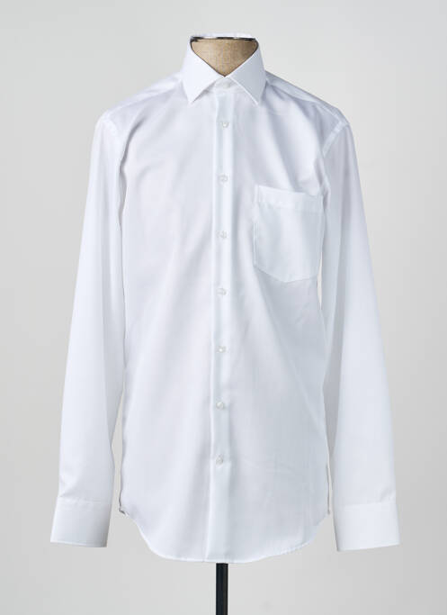 Chemise manches longues coupe droite blanc SEIDENSTICKER homme