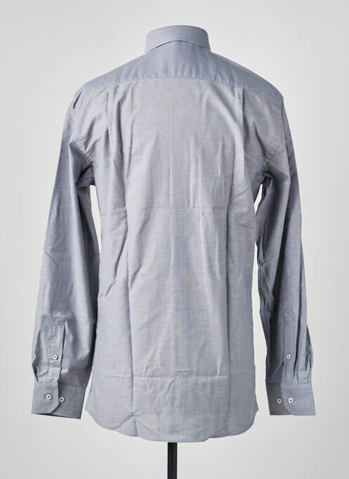 Chemise manches longues coupe cintrée bleu CHATEL homme