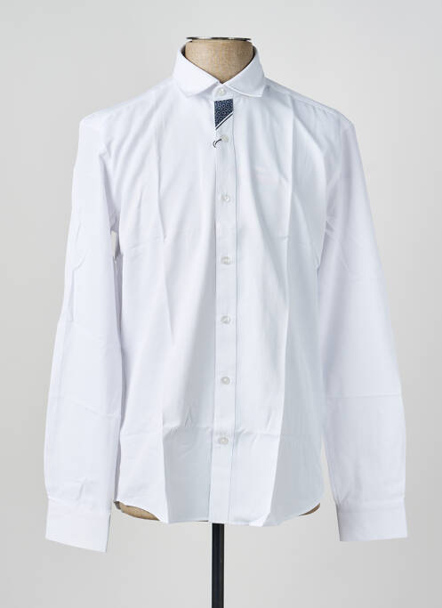 Chemise manches longues coupe cintrée blanc CAP 10 TEN homme