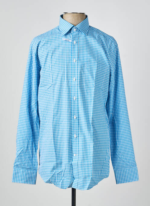 Chemise manches longues coupe droite bleu SEIDENSTICKER homme