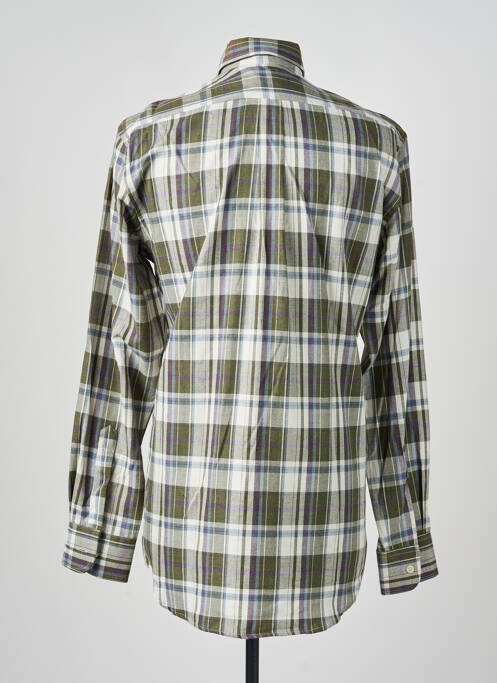 Chemise manches longues imprimé carreaux vert LUI homme