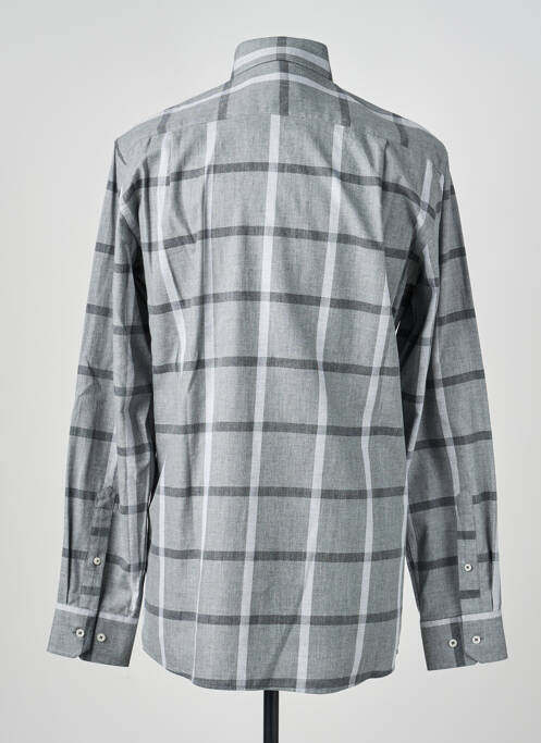 Chemise manches longues coupe droite gris CHATEL homme