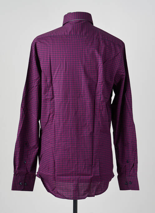 Chemise manches longues imprimé carreaux violet SEIDENSTICKER homme