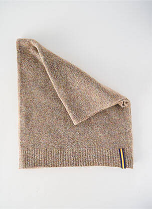 Echarpe tissage chiné beige K. WAY homme