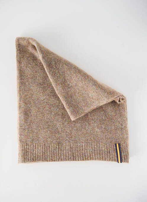 Echarpe tissage chiné beige K. WAY homme