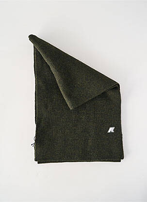 Echarpe tissage chiné vert K. WAY homme