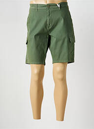 Bermuda coupe droite vert REVER FLOW homme