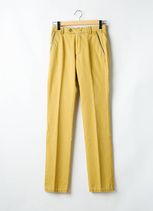 Pantalon chino poches jaune MEYER homme