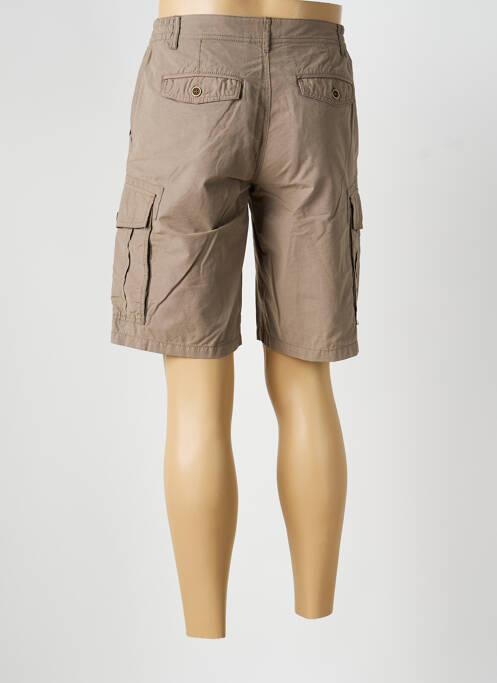 Bermuda coupe droite beige COFOX homme