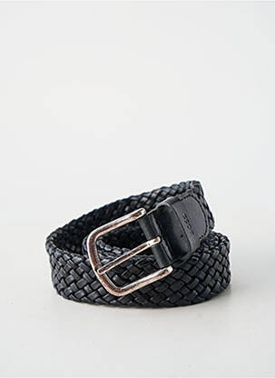 Ceinture effet matière satinée noir HUGO BOSS homme