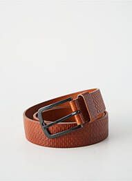 Ceinture effet matière satinée marron HUGO BOSS homme