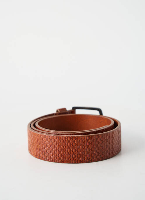 Ceinture effet matière satinée marron HUGO BOSS homme