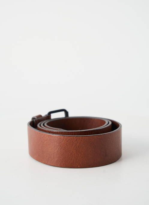 Ceinture effet matière satinée marron HUGO BOSS homme