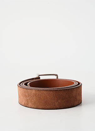 Ceinture coutures renforcées marron HUGO BOSS homme